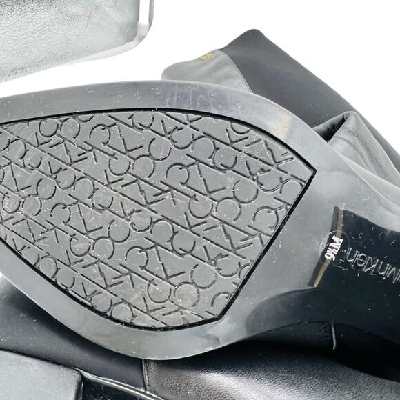 CALVIN KLEIN FREEDA KNEE HIGH BOOTS 9.5 WIDE CALF - Picture 7 of 14